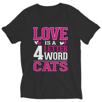 Love Is  A 4 Letter Word Cats Shirts and Hoodies