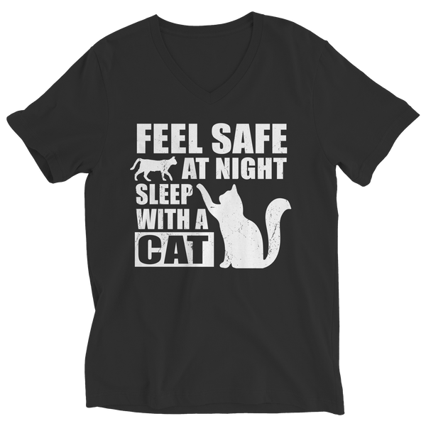 Feel Safe At Night Sleep With A Cat Shirts and Hoodies
