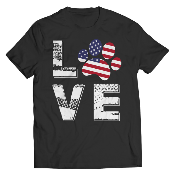 Love Paw USA T-shirt