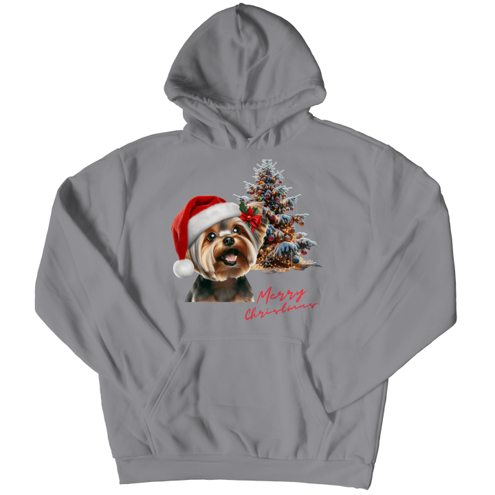 Yorkie Merry Christmas Hoodie