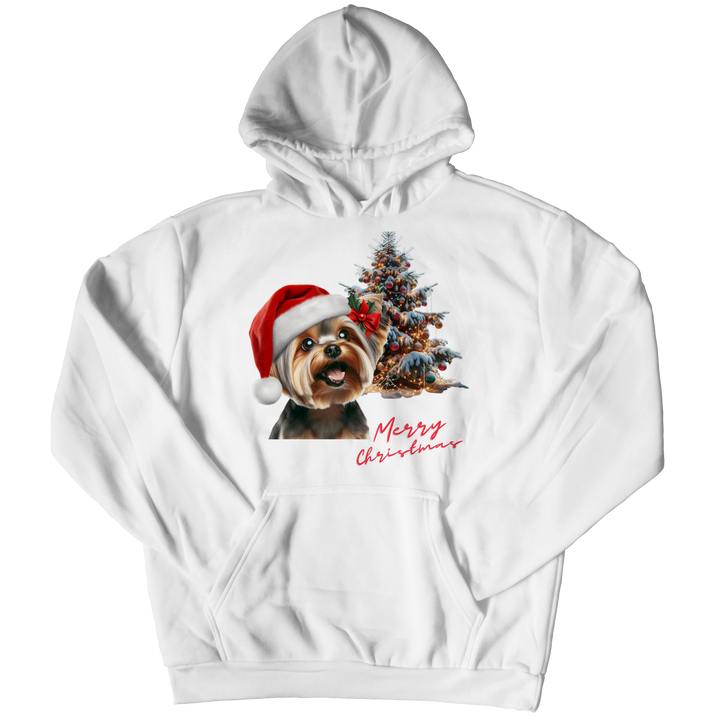 Yorkie Merry Christmas Hoodie