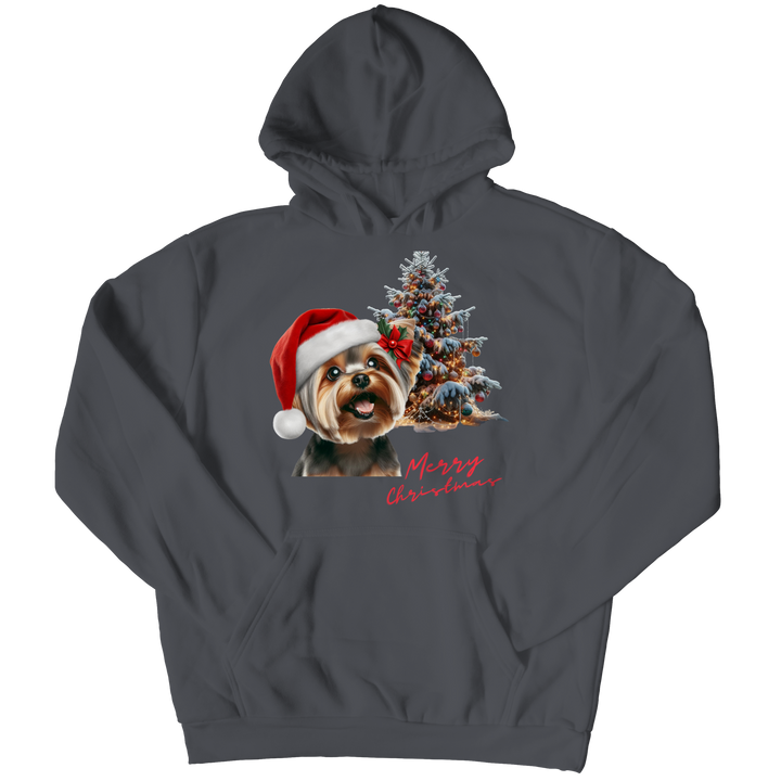 Yorkie Merry Christmas Hoodie