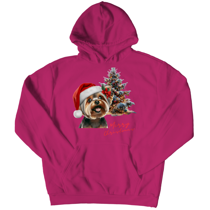 Yorkie Merry Christmas Hoodie