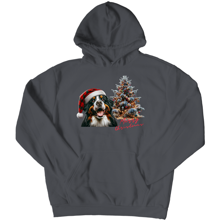 Bernese Mountain Dog Merry Christmas Hoodie