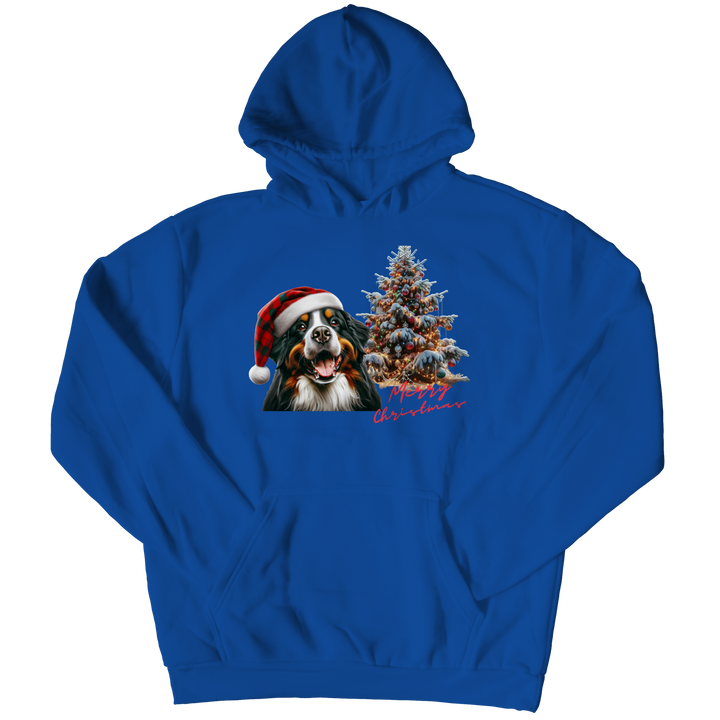 Bernese Mountain Dog Merry Christmas Hoodie