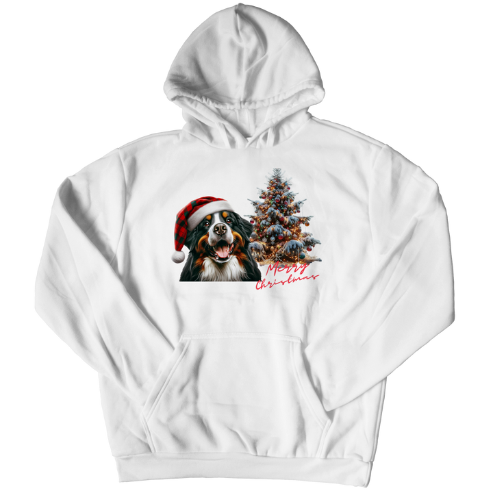 Bernese Mountain Dog Merry Christmas Hoodie