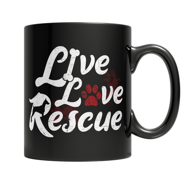 Live Love Rescue Dog 2 Coffe Mug