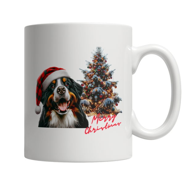 Bernese Mountain Dog Merry Christmas Coffee Mug
